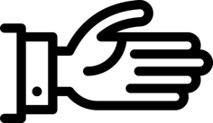 Offering Left Hand Icon Svg Vector, Free Vectors File